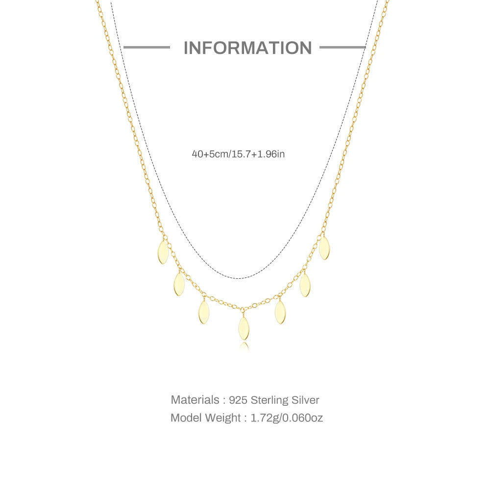 925 Sterling Silver Horse Eyes Colored Zircon Collarbone Necklace For Women 18K Gold Ins Lune Necklace Fine Jewelry