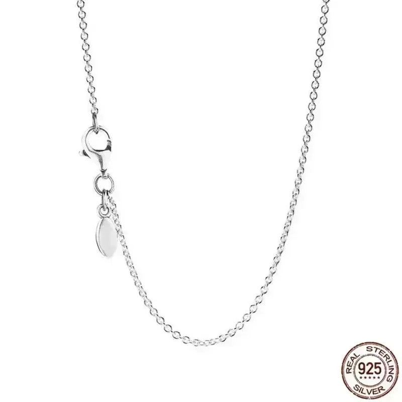Hot selling 925 sterling silver pendant necklace shines with classic luxury heart-shaped square necklace, women's jewelry gift