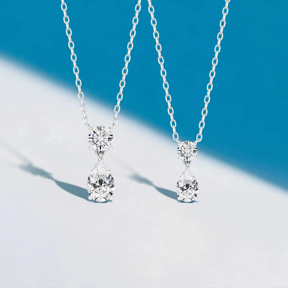3ct Pear Cut Moissanite Pendant Necklace Silver 925 Women's Waterdrop Necklace High Quality Luxury Engagement Jewelry