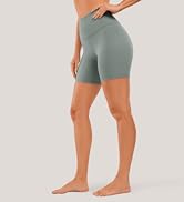 YOGA High Waisted Dolphin Running Shorts for Womens Mesh Liner for Gym Workout Athletic with Zipper Pocket
