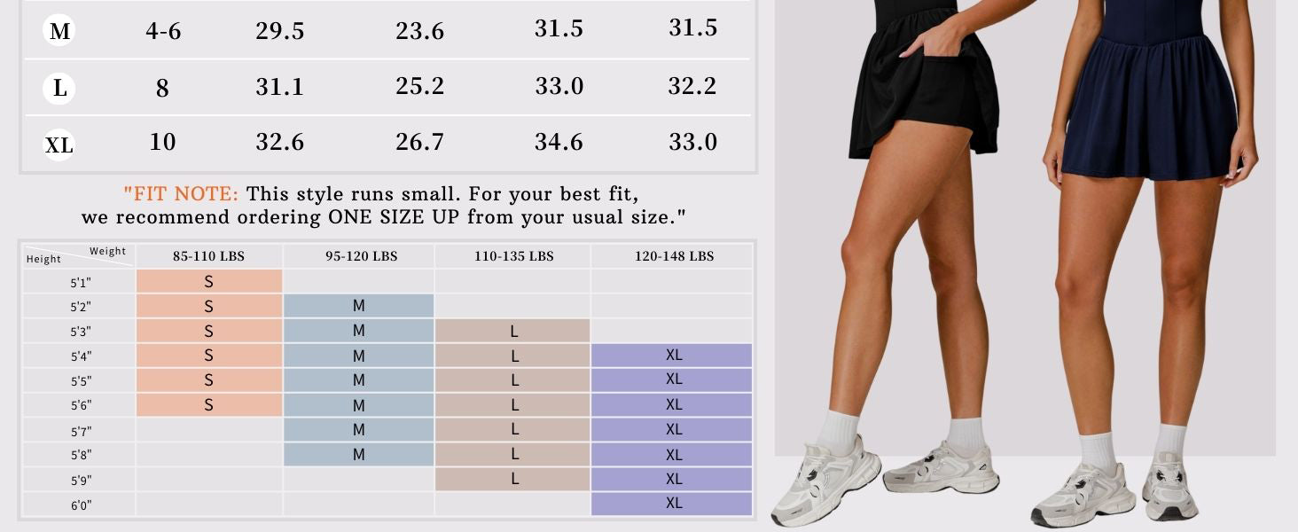 Womens Tennis Golf Dress with Built-in Bra Shorts Zipper Slim Fit A-line Hem Skirt Athletic Dresses with Pockets