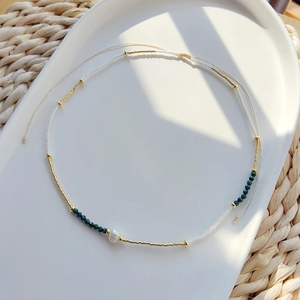Virgin Mary Necklace For Women Gift Collar Virgen 2023 New In Miyuki Turquoise Bead Choker Necklaces Eye Collar Femme