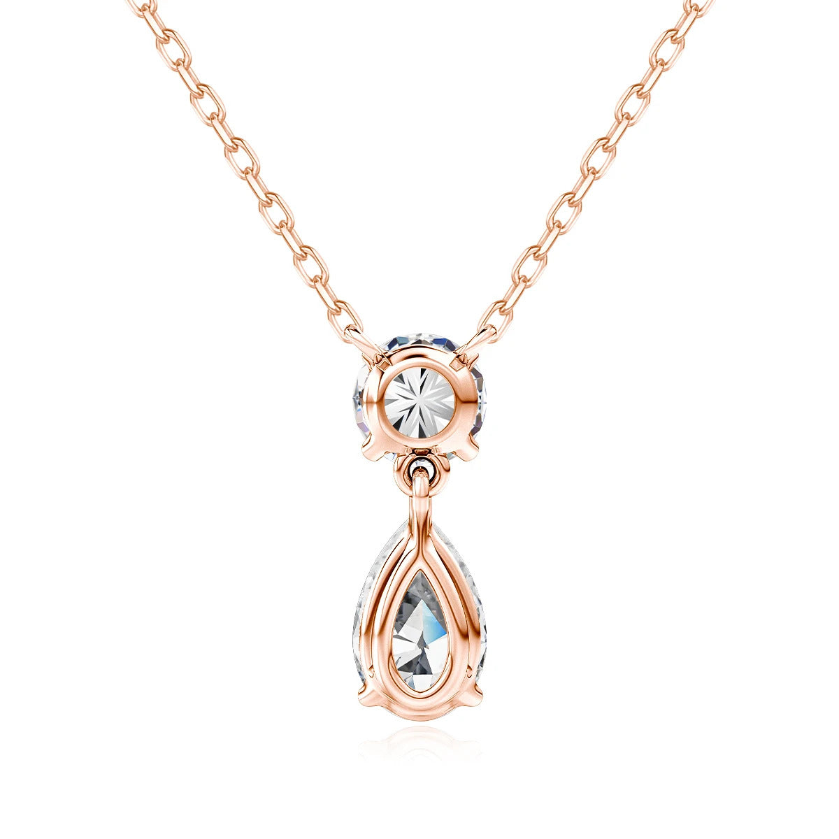 3ct Pear Cut Moissanite Pendant Necklace Silver 925 Women's Waterdrop Necklace High Quality Luxury Engagement Jewelry