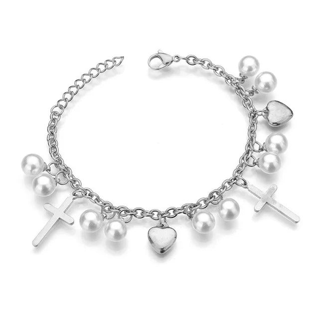 Fashion Party Jewelry Bracelets Adjustable Snake Chain With White Pearl Bracelets For Women Wedding Jewellry