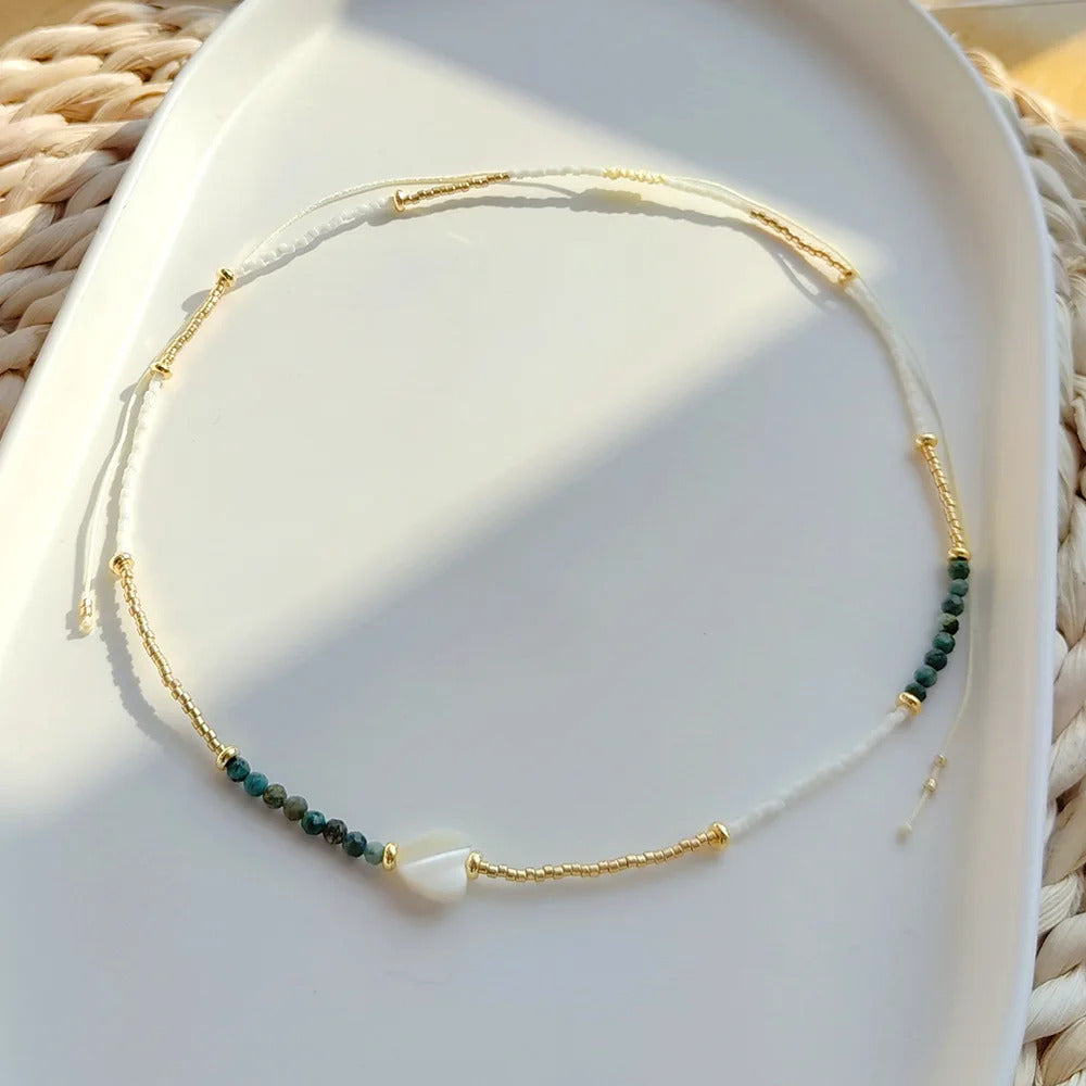 Virgin Mary Necklace For Women Gift Collar Virgen 2023 New In Miyuki Turquoise Bead Choker Necklaces Eye Collar Femme