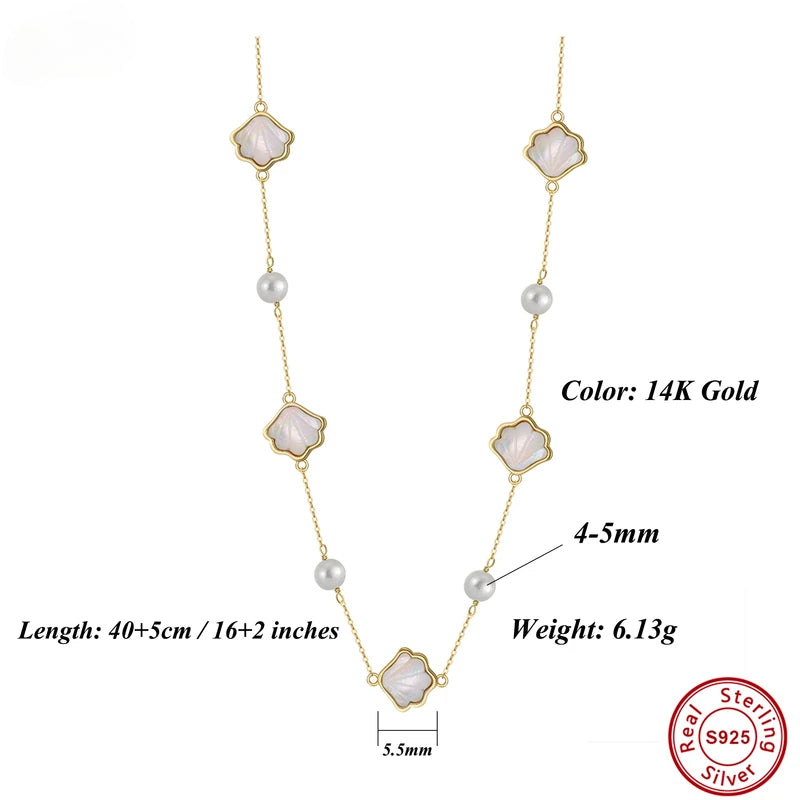 EFFIE QUEEN 925 Sterling Silver Conch Shell Pendant Necklace for Women, Ocean-Themed Jewelry Gift, Dainty Beach-inspired GPN86