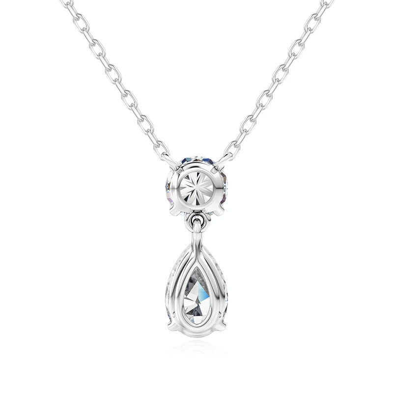 3ct Pear Cut Moissanite Pendant Necklace Silver 925 Women's Waterdrop Necklace High Quality Luxury Engagement Jewelry