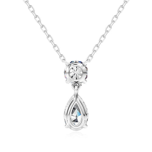 3ct Pear Cut Moissanite Pendant Necklace Silver 925 Women's Waterdrop Necklace High Quality Luxury Engagement Jewelry